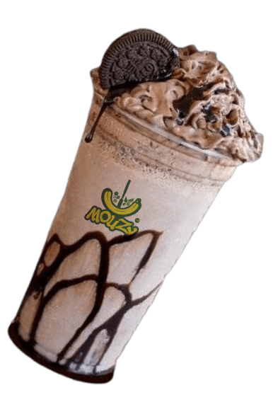 A Mouzy Choco Nut Avil Milk glass